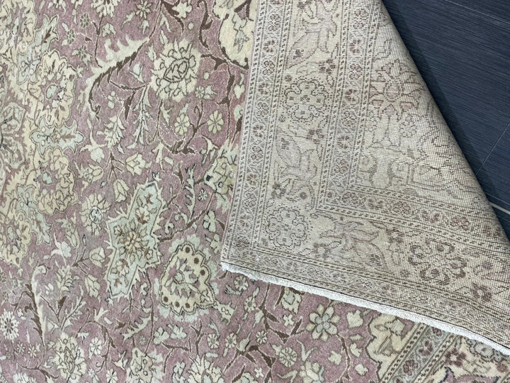 Navy Turkish Vintage Rug 6' 4" x 9' 8" Hand-Knotted | No. WR37120