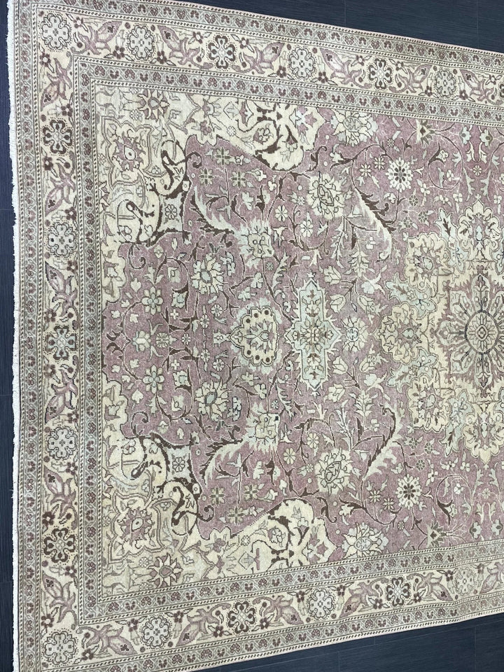 Navy Turkish Vintage Rug 6' 4" x 9' 8" Hand-Knotted | No. WR37120