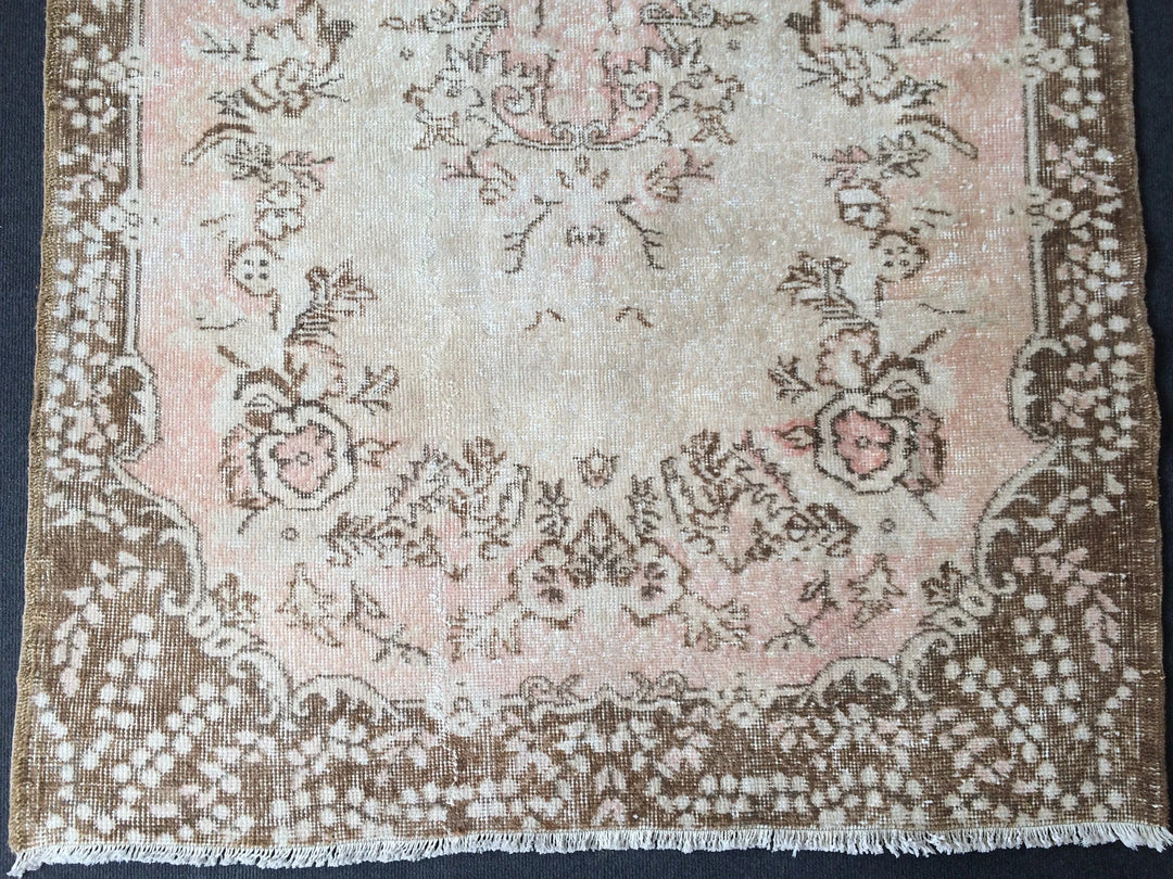 Rust Turkish Runner Rug Hand-Knotted | No. WR37830