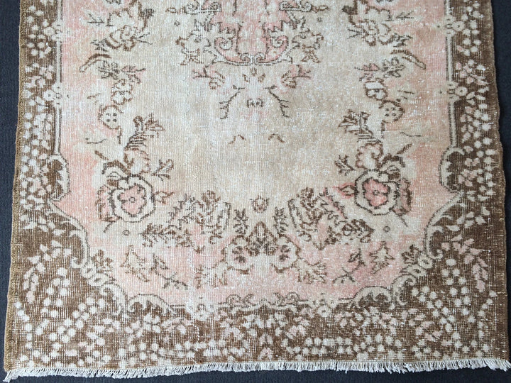 Rust Turkish Runner Rug Hand-Knotted | No. WR37830