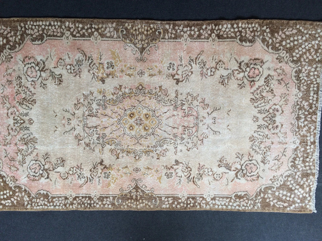 Rust Turkish Runner Rug Hand-Knotted | No. WR37830