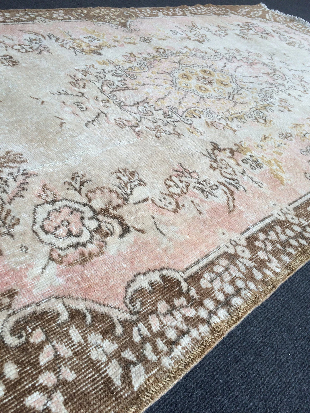 Rust Turkish Runner Rug Hand-Knotted | No. WR37830