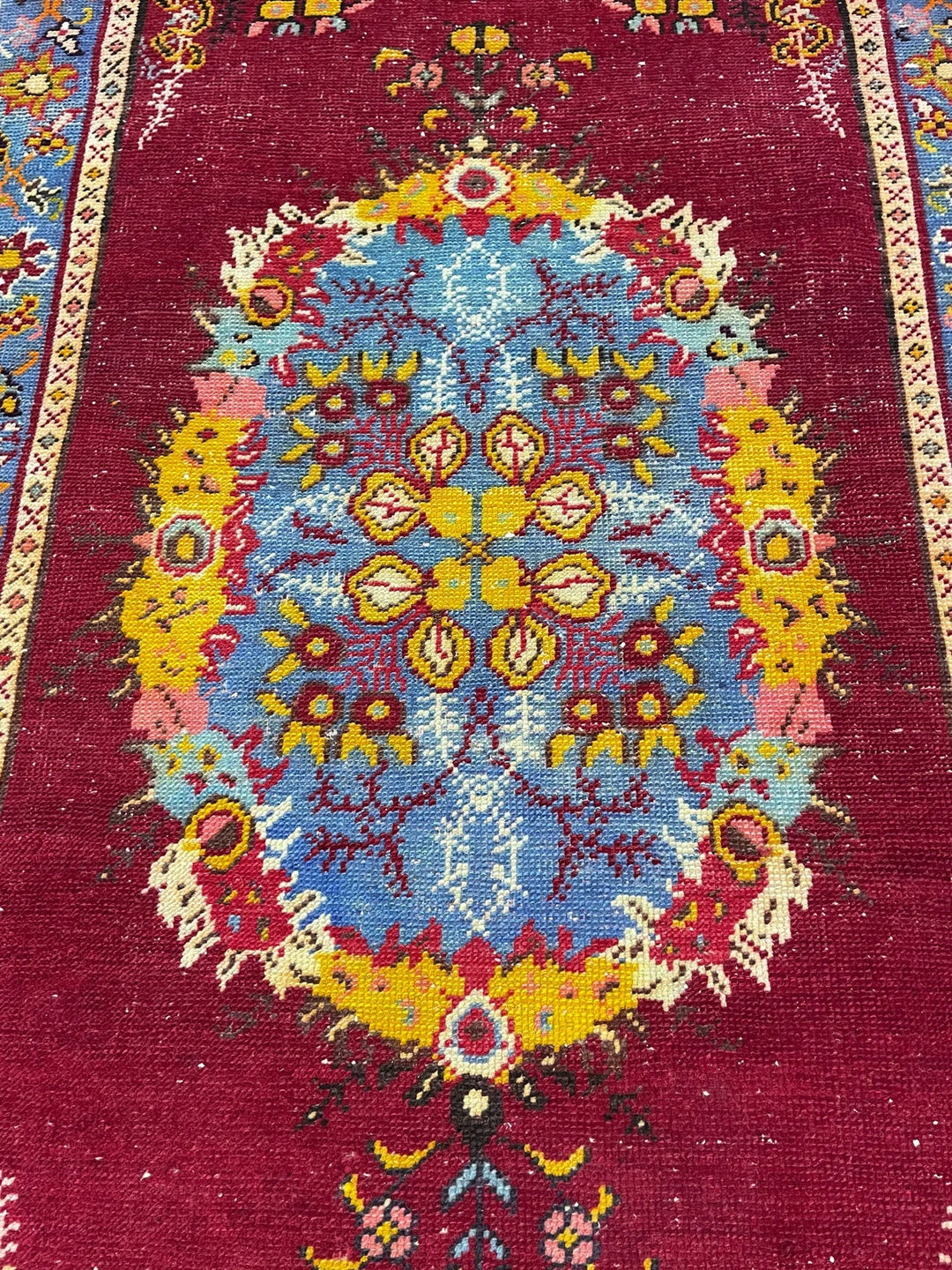 Red Turkish Vintage Rug 3' x 5' 7" Hand-Knotted | No. WR37917