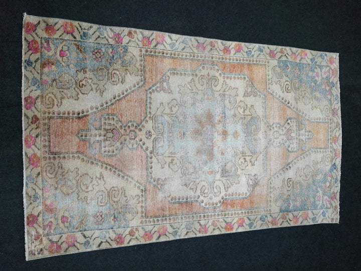 Rust Turkish Runner Rug 4' x 7' Hand-Knotted | No. WR37973