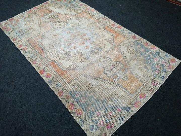 Rust Turkish Runner Rug 4' x 7' Hand-Knotted | No. WR37973