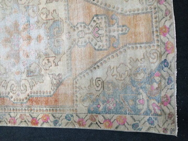Rust Turkish Runner Rug 4' x 7' Hand-Knotted | No. WR37973