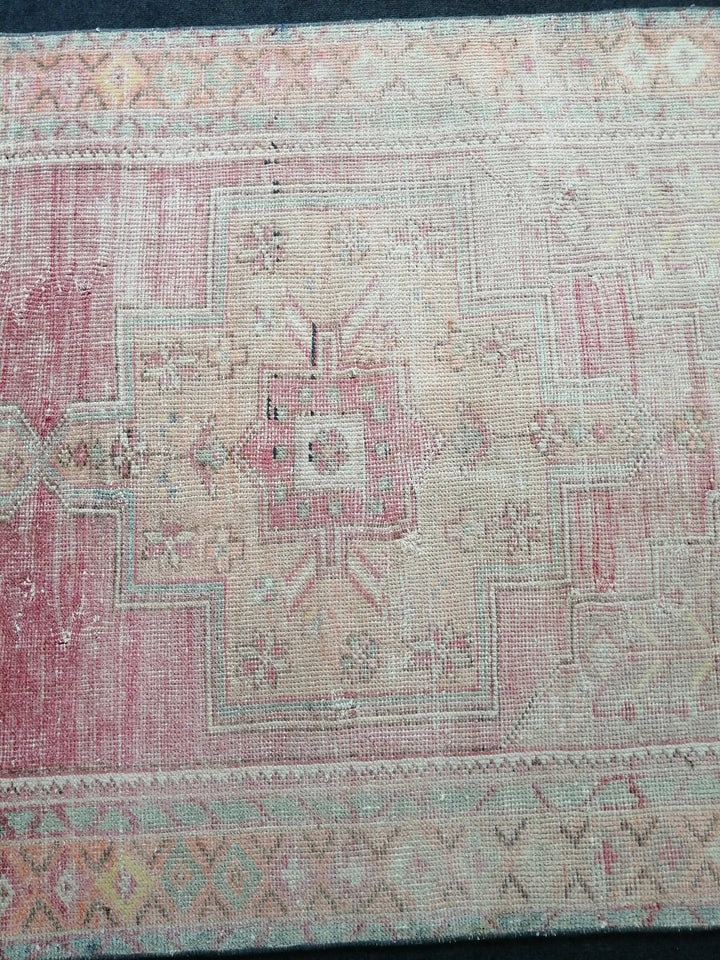 Beige Turkish Runner Rug 4' 4" x 8' 5" Hand-Knotted | No. WR38065