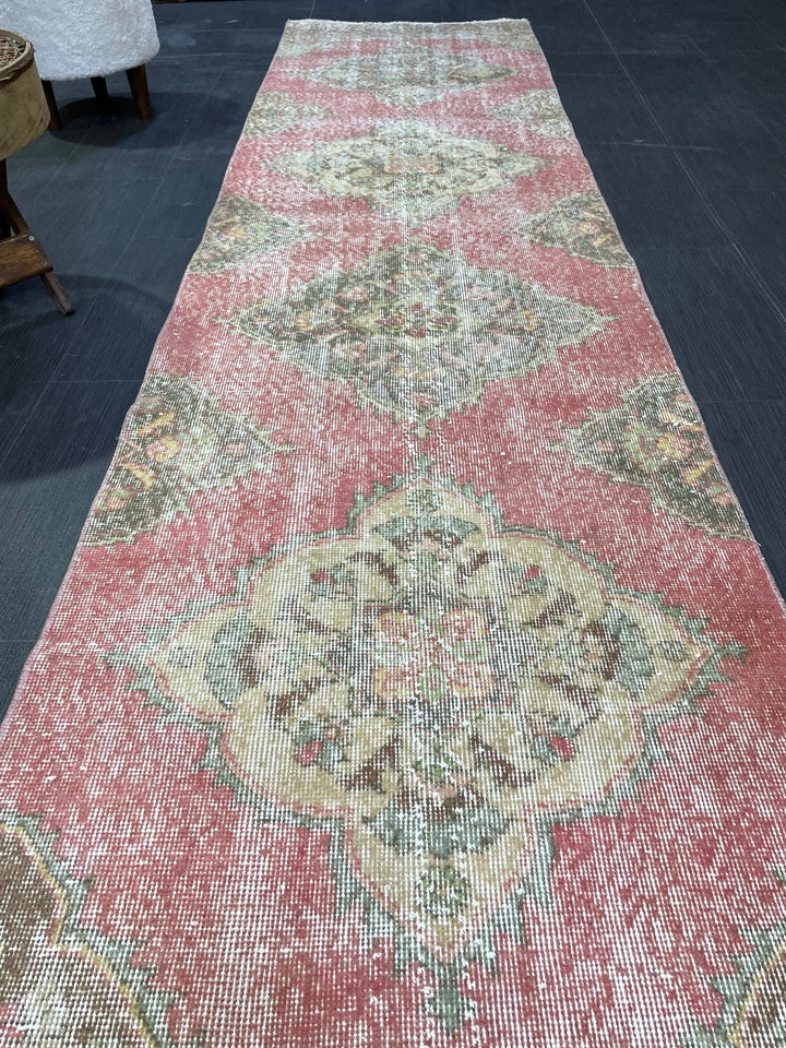 Turkish Runner Rug 2' 8" x 12' 7" Hand-Knotted | No. WR38424