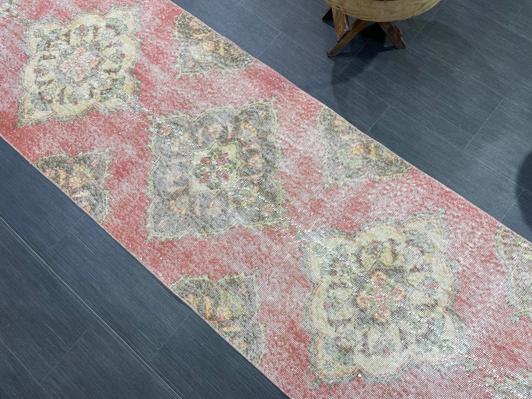 Turkish Runner Rug 2' 8" x 12' 7" Hand-Knotted | No. WR38424