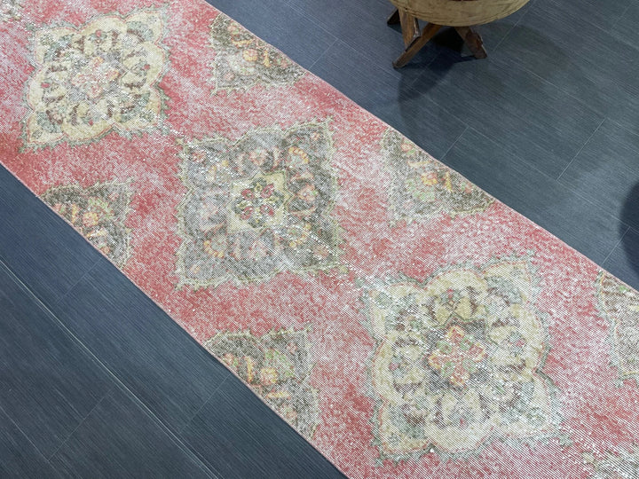 Turkish Runner Rug 2' 8" x 12' 7" Hand-Knotted | No. WR38424