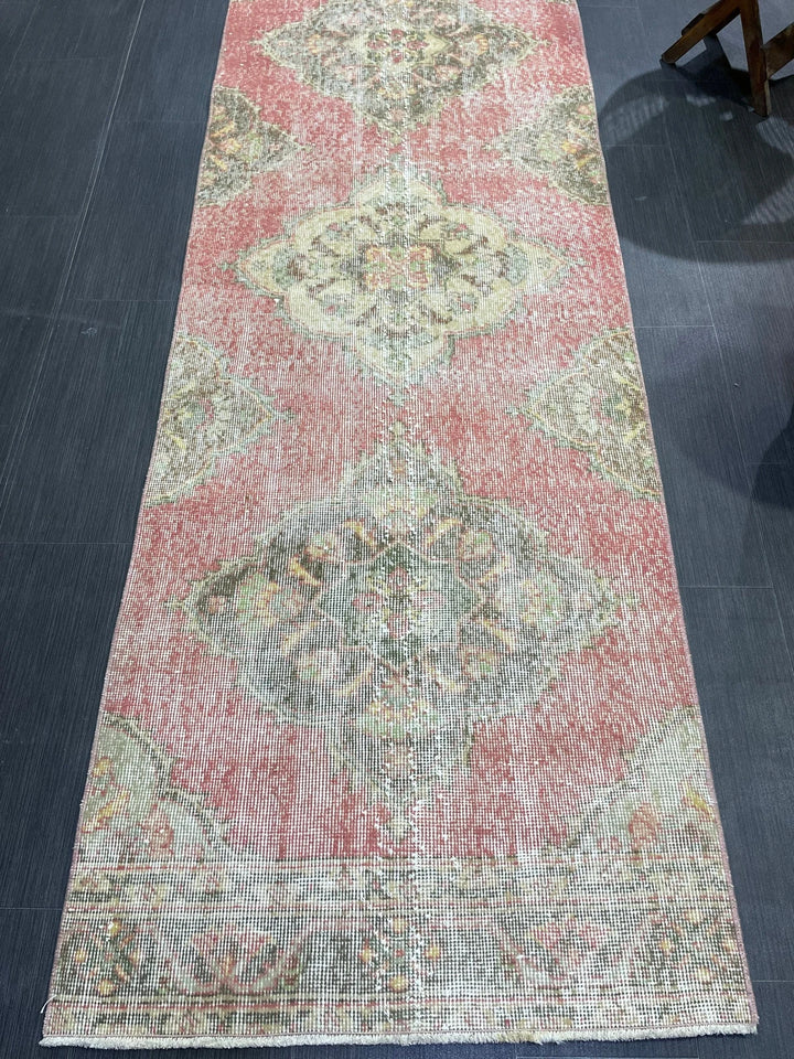 Turkish Runner Rug 2' 8" x 12' 7" Hand-Knotted | No. WR38424
