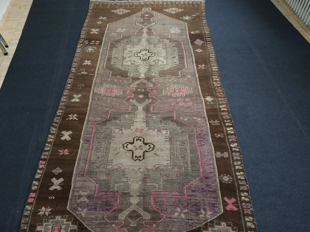 Turkish Runner Rug 5' x 12' Hand-Knotted | No. WR39407