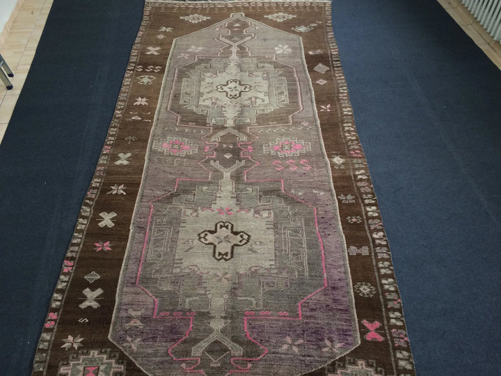 Turkish Runner Rug 5' x 12' Hand-Knotted | No. WR39407