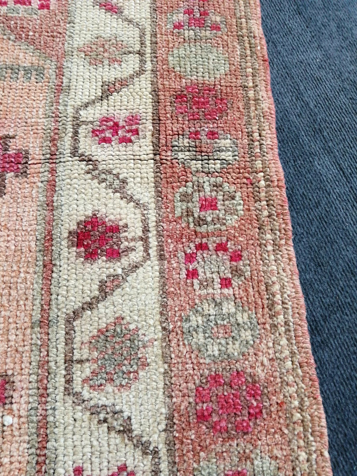 Beige Turkish Runner Rug 3' x 11' Hand-Knotted | No. WR39508