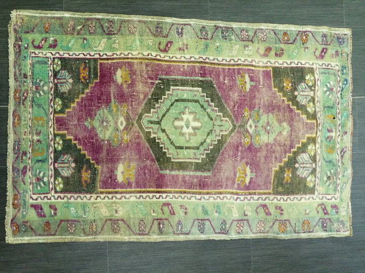 Rust Turkish Runner Rug 2' 6" x 3' 11" Hand-Knotted | No. WR39622