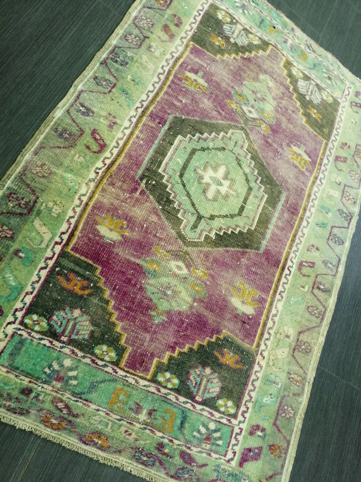 Rust Turkish Runner Rug 2' 6" x 3' 11" Hand-Knotted | No. WR39622
