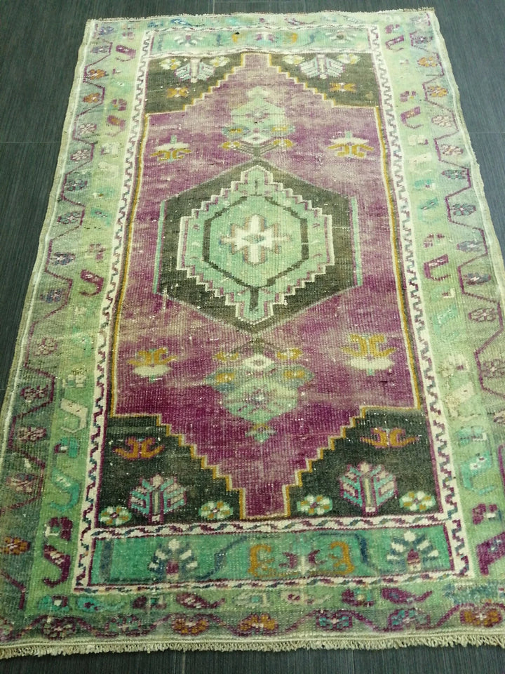 Rust Turkish Runner Rug 2' 6" x 3' 11" Hand-Knotted | No. WR39622