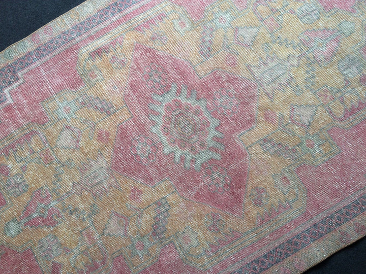 Turkish Oushak Rug 2'6" x 10' Hand-Knotted | No. WR40104