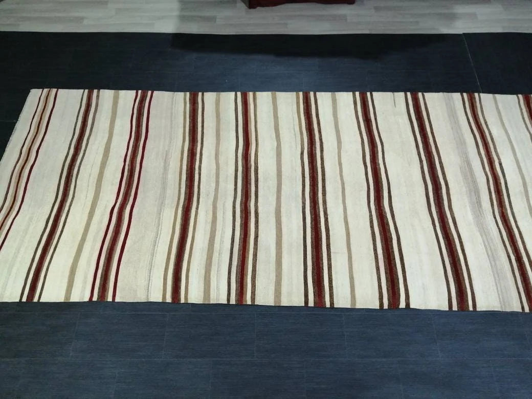 Rust Turkish Runner Rug 5' 5" x 13' 1" Hand-Knotted | No. WR40265