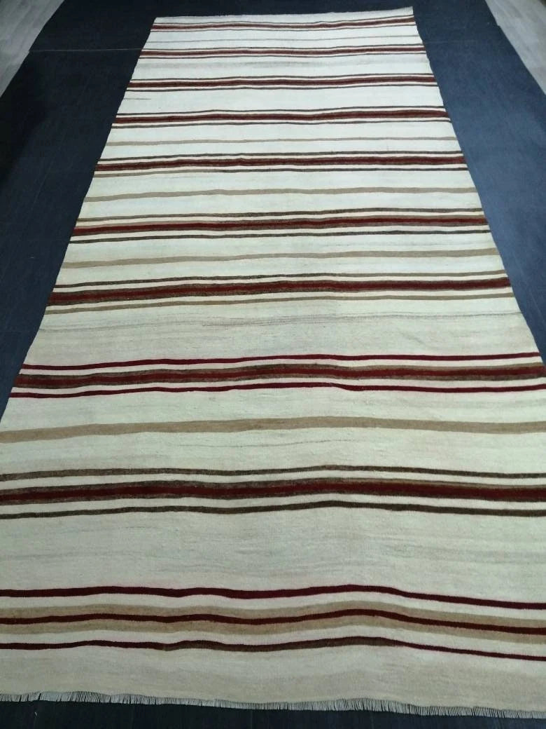 Rust Turkish Runner Rug 5' 5" x 13' 1" Hand-Knotted | No. WR40265
