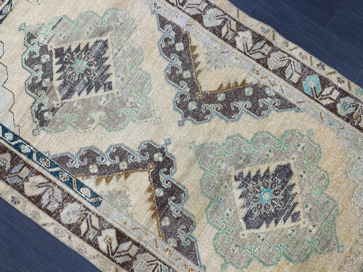 Rust Turkish Runner Rug 3' 8" x 6' 7" Hand-Knotted | No. WR41573