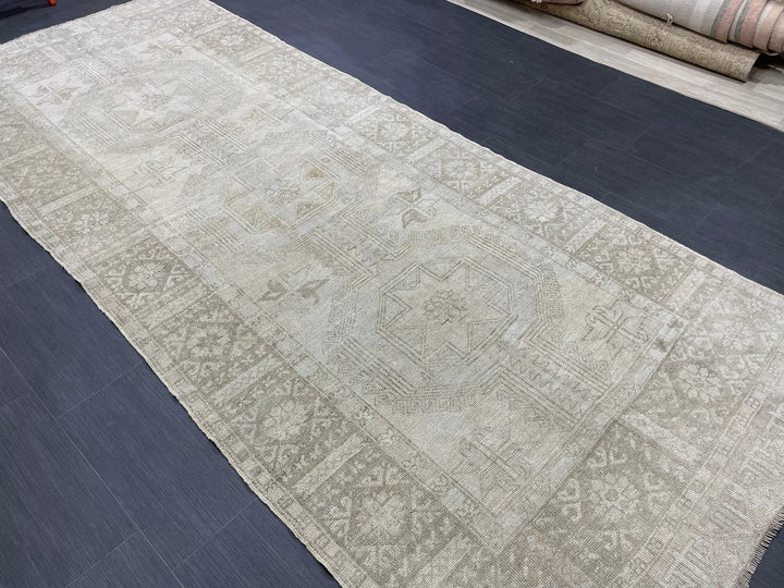 Rust Turkish Runner Rug 4' 6" x 10' 9" Hand-Knotted | No. WR42014