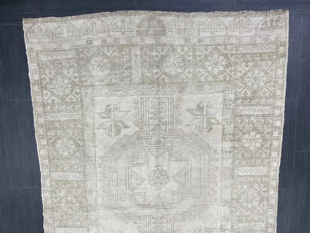 Rust Turkish Runner Rug 4' 6" x 10' 9" Hand-Knotted | No. WR42014