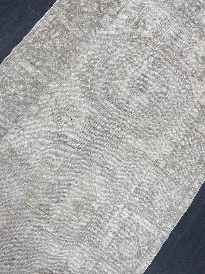 Rust Turkish Runner Rug 4' 6" x 10' 9" Hand-Knotted | No. WR42014