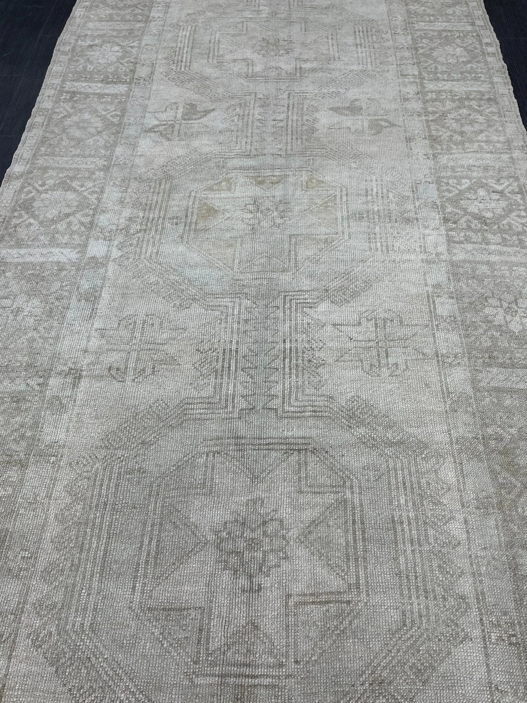 Rust Turkish Runner Rug 4' 6" x 10' 9" Hand-Knotted | No. WR42014
