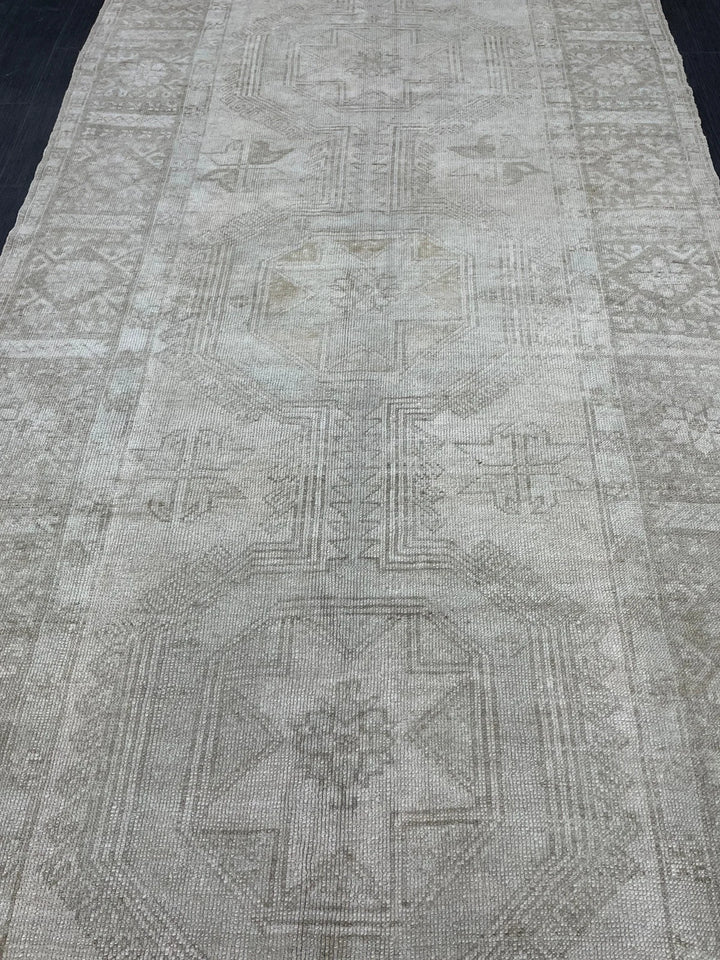 Rust Turkish Runner Rug 4' 6" x 10' 9" Hand-Knotted | No. WR42014