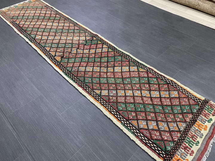 Turkish Runner Rug 1' 10" x 8' 1" Hand-Knotted | No. WR42825