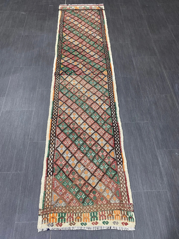 Turkish Runner Rug 1' 10" x 8' 1" Hand-Knotted | No. WR42825