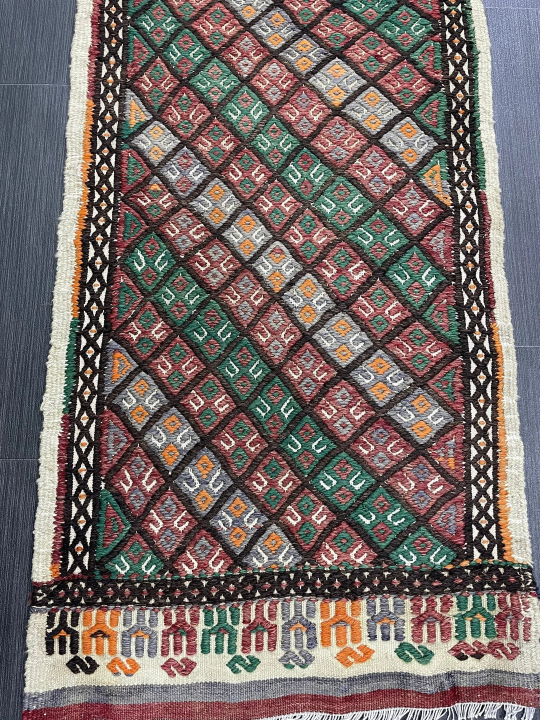 Turkish Runner Rug 1' 10" x 8' 1" Hand-Knotted | No. WR42825