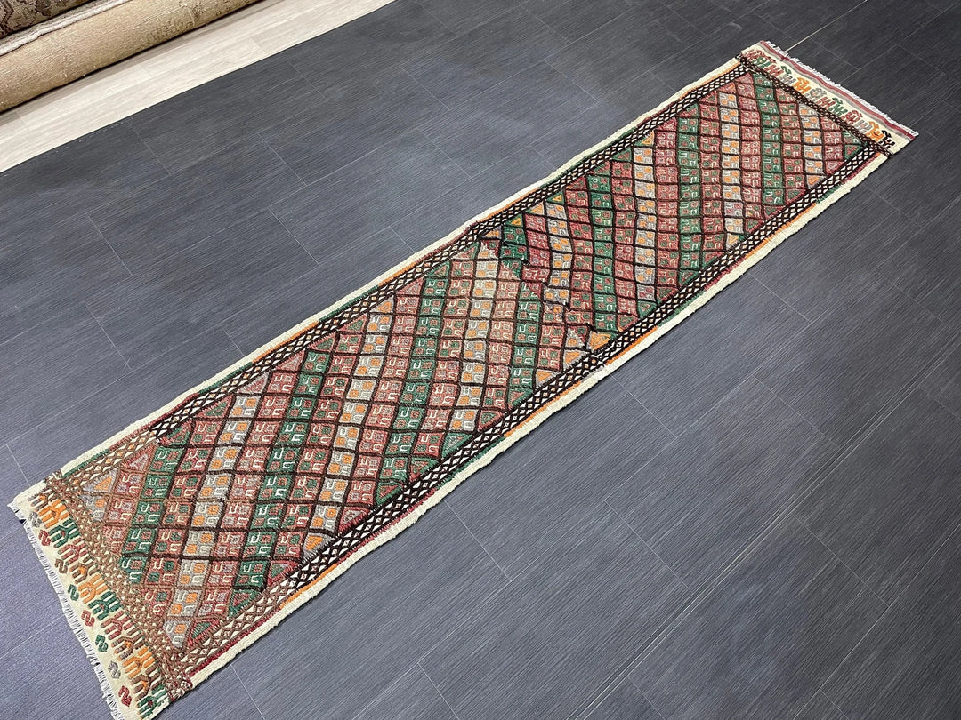 Turkish Runner Rug 1' 10" x 8' 1" Hand-Knotted | No. WR42825