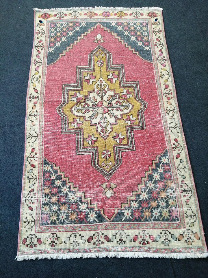 Blue Turkish Runner Rug 3' 6" x 6' Hand-Knotted | No. WR42858