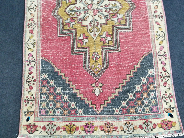 Blue Turkish Runner Rug 3' 6" x 6' Hand-Knotted | No. WR42858
