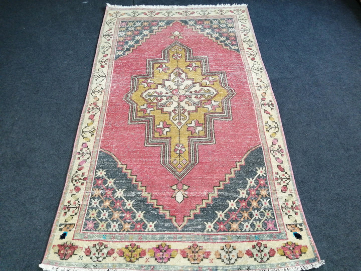 Blue Turkish Runner Rug 3' 6" x 6' Hand-Knotted | No. WR42858