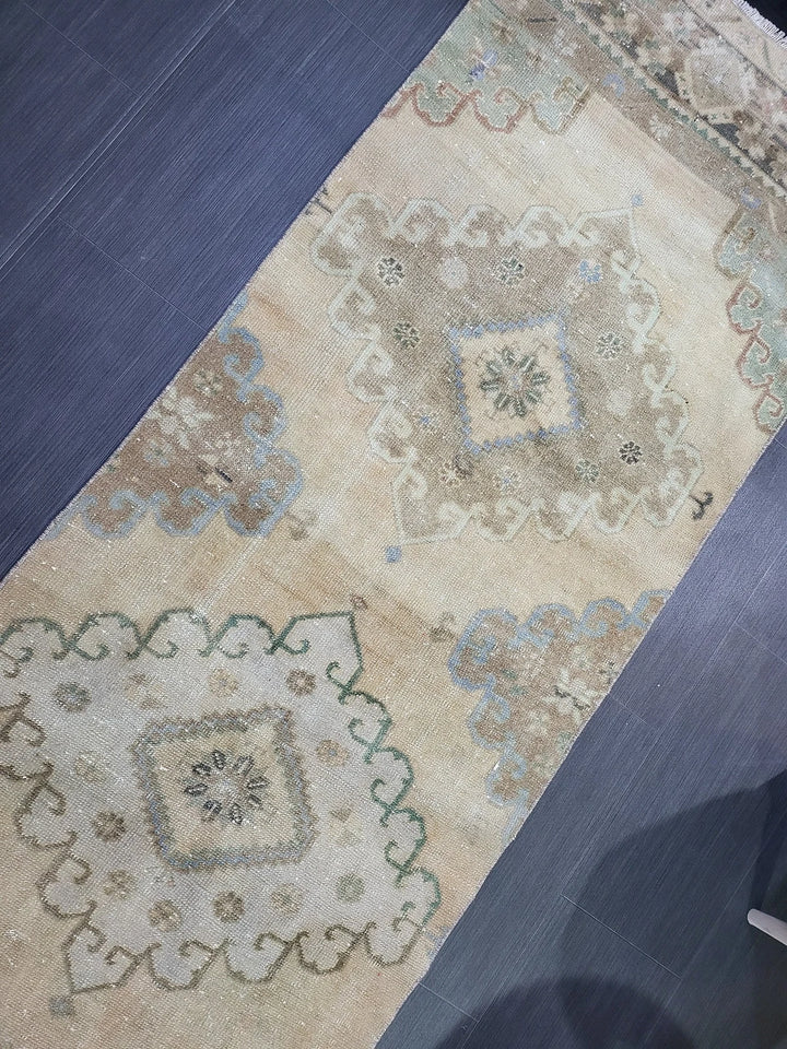 Rust Turkish Runner Rug 2' 7" x 12' 10" Hand-Knotted | No. WR43556