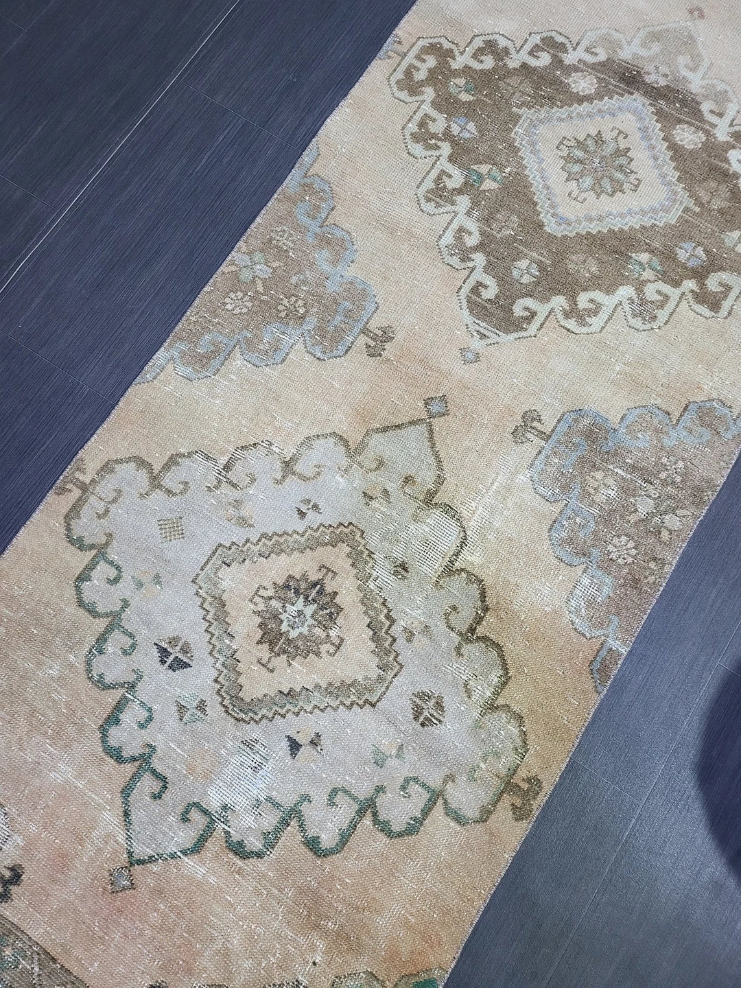 Rust Turkish Runner Rug 2' 7" x 12' 10" Hand-Knotted | No. WR43556