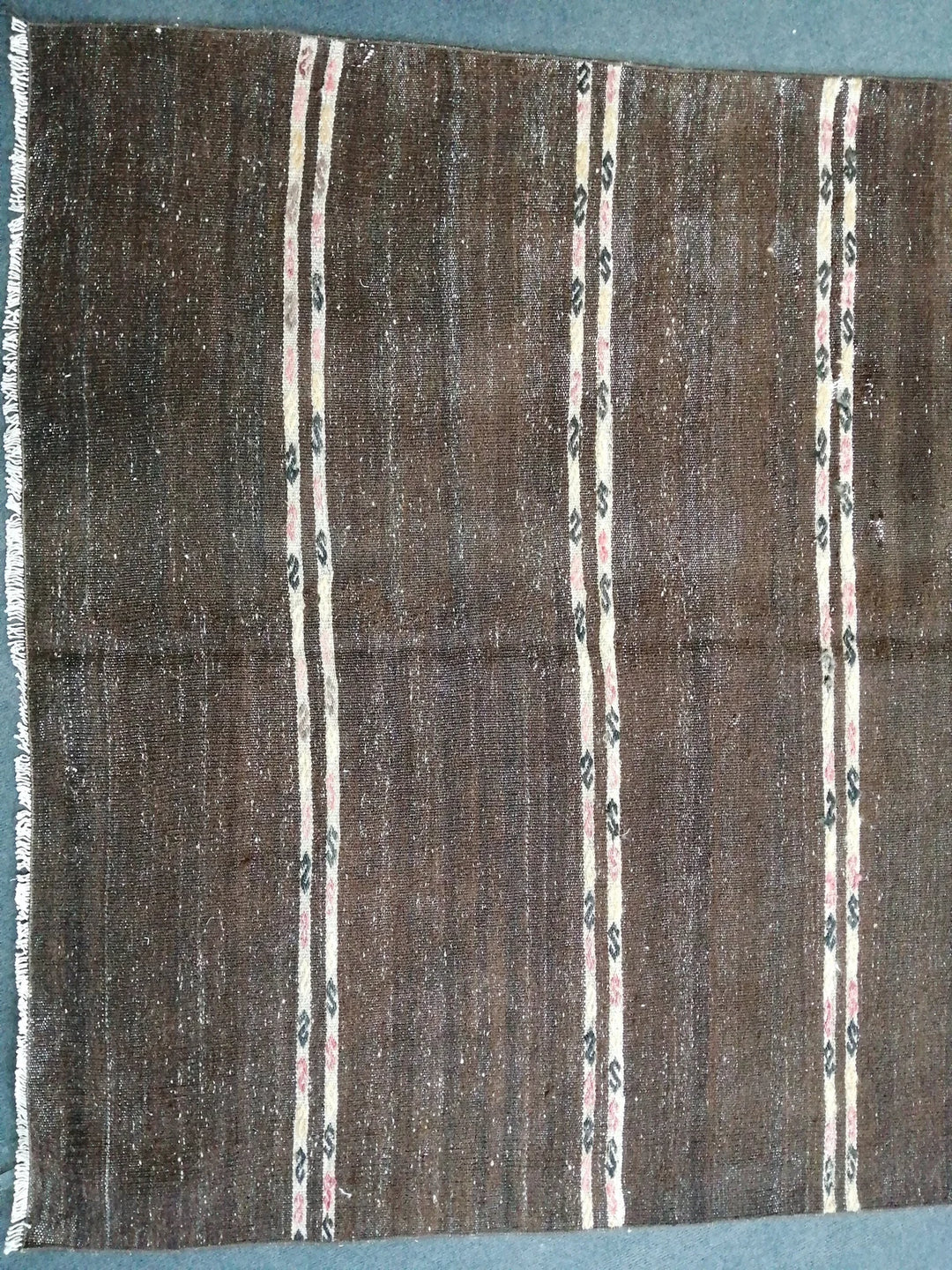 Beige Turkish Runner Rug 4' 11" x 12' 7" Hand-Knotted | No. WR44722