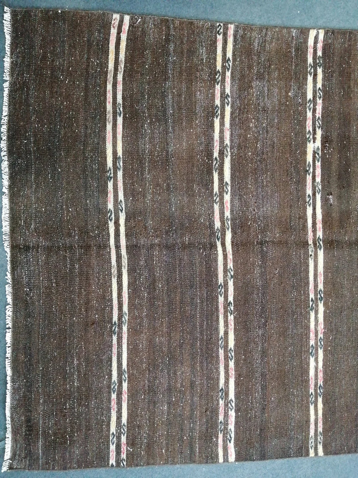 Beige Turkish Runner Rug 4' 11" x 12' 7" Hand-Knotted | No. WR44722