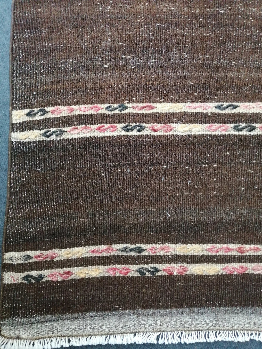 Beige Turkish Runner Rug 4' 11" x 12' 7" Hand-Knotted | No. WR44722