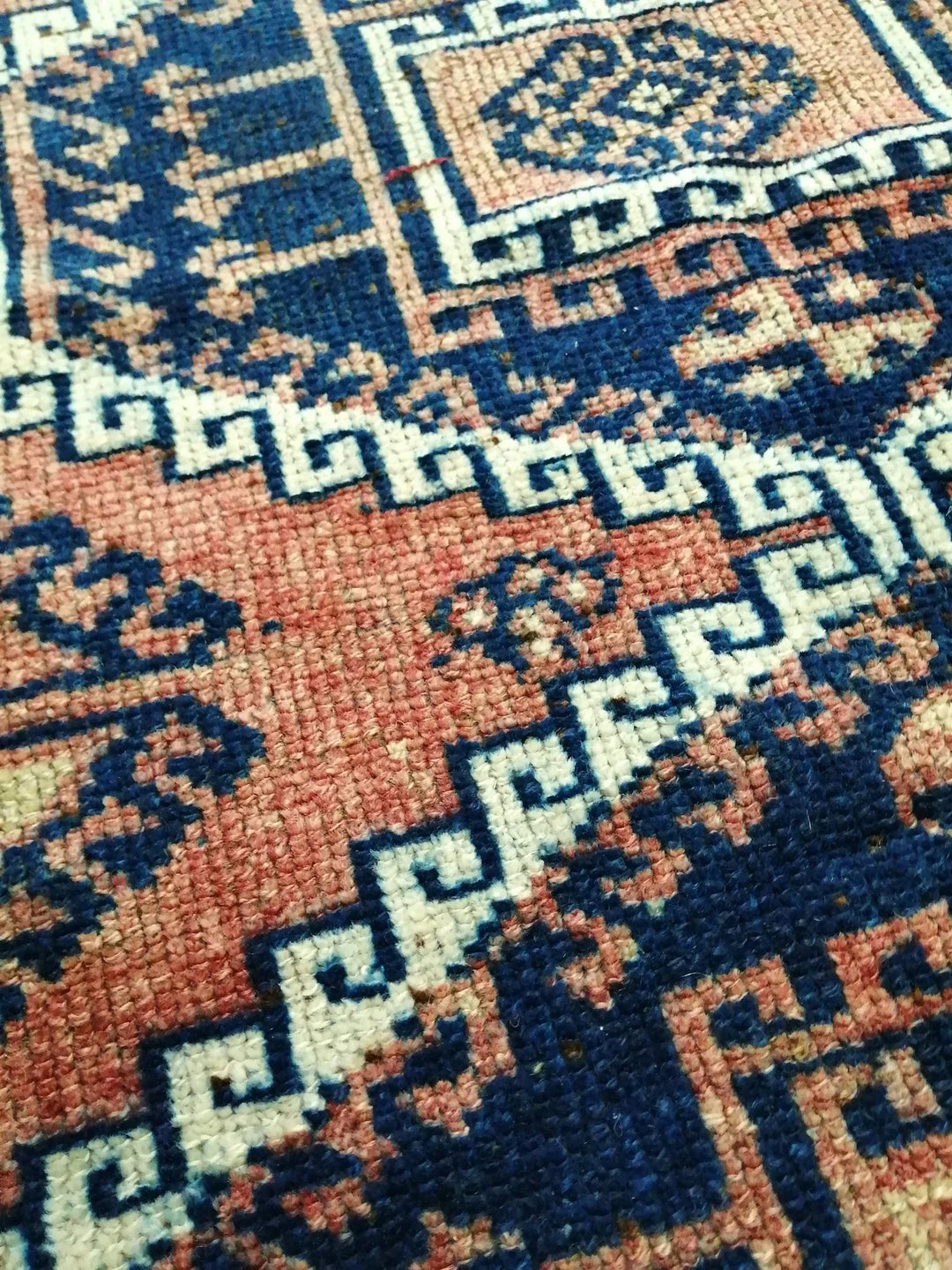 Blue Turkish Runner Rug 4' 10" x 10' 2" Hand-Knotted | No. WR44886