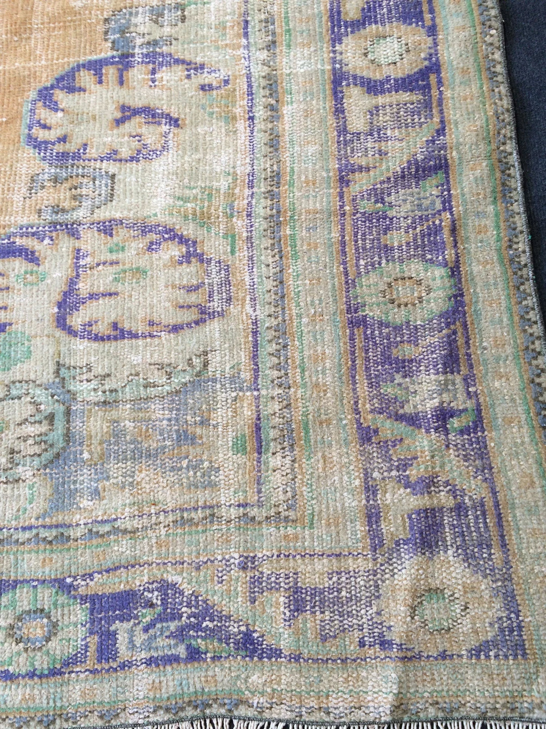 Beige Turkish Runner Rug 6' 2" x 10' Hand-Knotted | No. WR45178