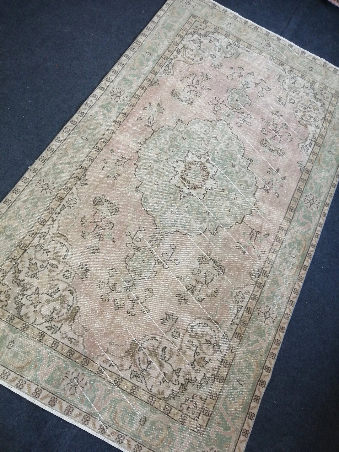 Rust Turkish Runner Rug 5' x 8' 11" Hand-Knotted | No. WR45218