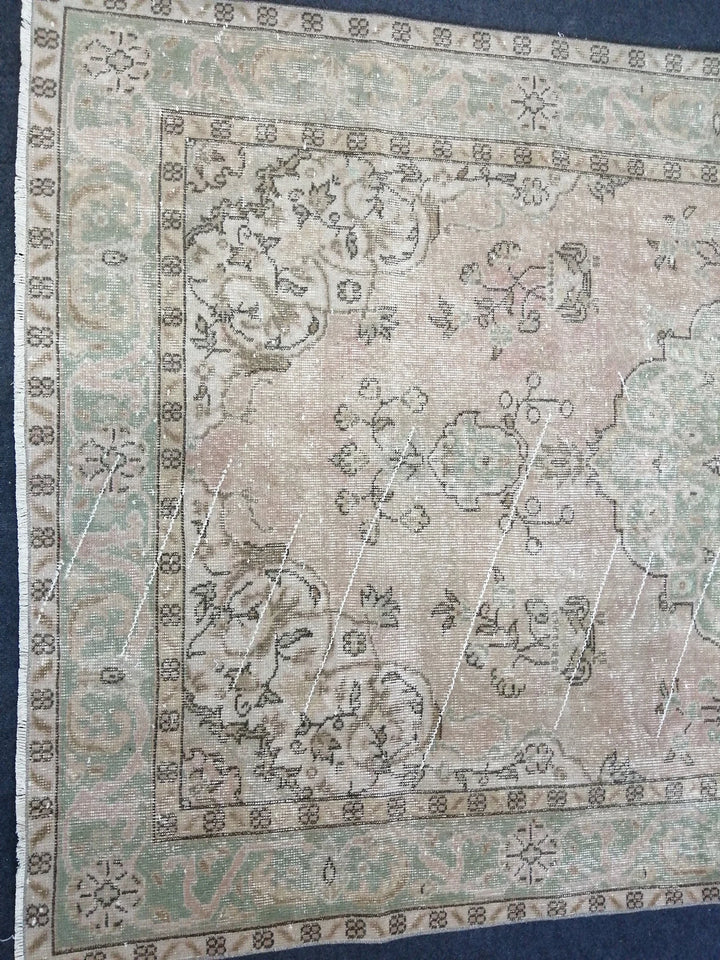 Rust Turkish Runner Rug 5' x 8' 11" Hand-Knotted | No. WR45218
