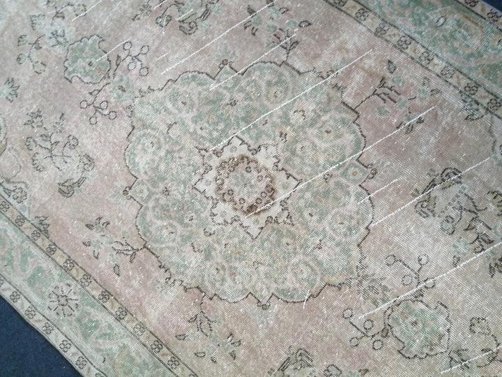 Rust Turkish Runner Rug 5' x 8' 11" Hand-Knotted | No. WR45218