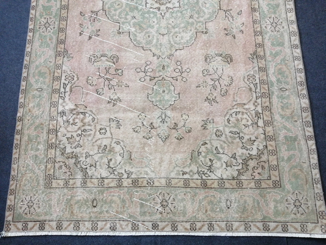 Rust Turkish Runner Rug 5' x 8' 11" Hand-Knotted | No. WR45218