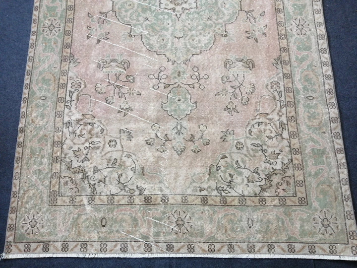 Rust Turkish Runner Rug 5' x 8' 11" Hand-Knotted | No. WR45218