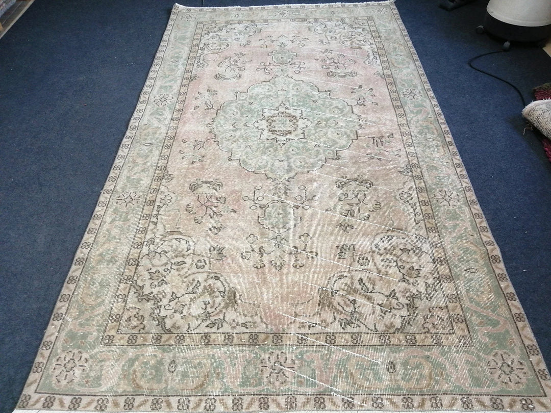 Rust Turkish Runner Rug 5' x 8' 11" Hand-Knotted | No. WR45218